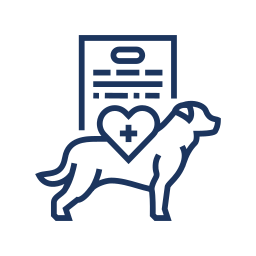 Dog health icon